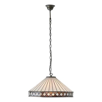 Endon 64147 - Pakabinama liustra ant grandinės Tiffany FARGO 1xE27/60W/230V skersmuo 50 cm