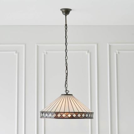 Endon 64147 - Sietynas, kabinamas ant grandinės FARGO 1xE27/60W/230V diametras 50 cm