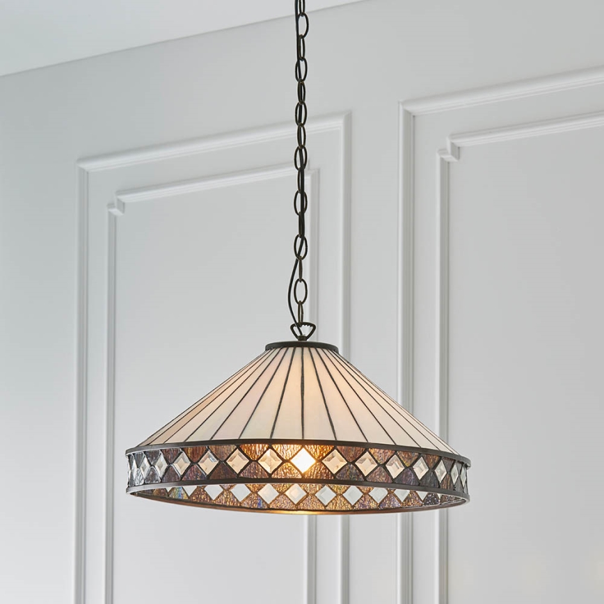 Endon 64147 - Sietynas, kabinamas ant grandinės FARGO 1xE27/60W/230V diametras 50 cm