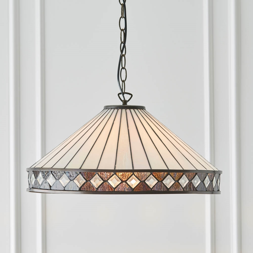 Endon 64147 - Sietynas, kabinamas ant grandinės FARGO 1xE27/60W/230V diametras 50 cm