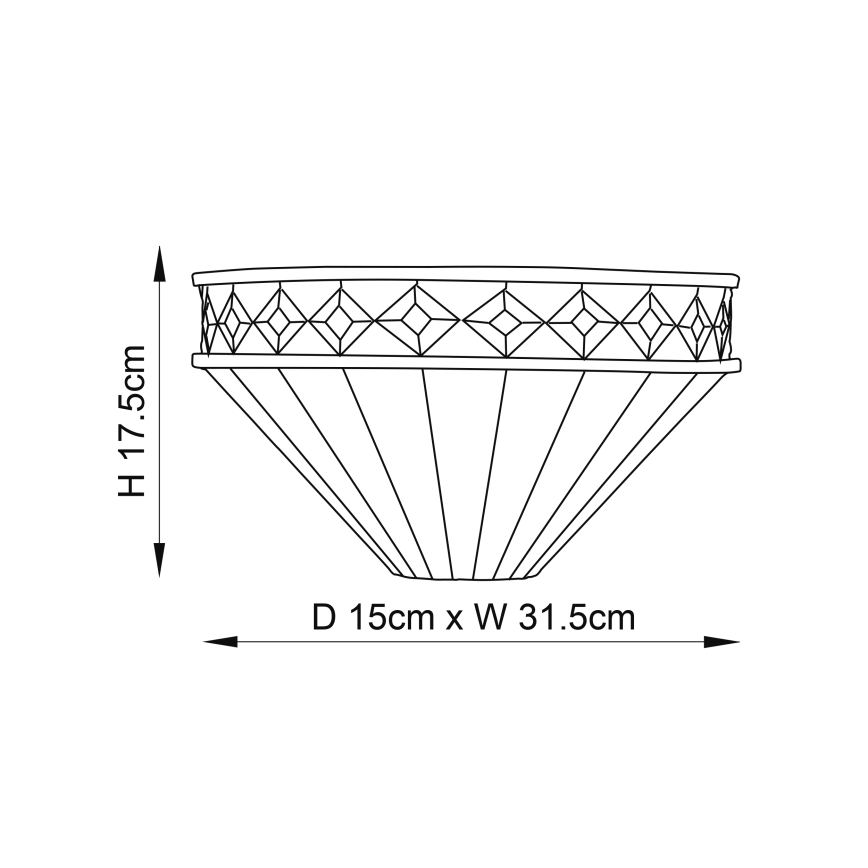 Endon 64149 - Sieninis šviestuvas FARGO 1xE14/40W/230V