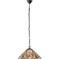 Endon 64162 - Pakabinama liustra ant grandinės Tiffany HECTOR 1xE27/60W/230V Ø 40 cm