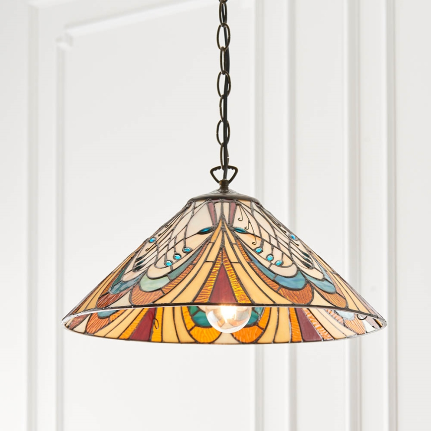 Endon 64162 - Sietynas, kabinamas ant grandinės HECTOR 1xE27/60W/230V diametras 40 cm
