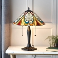 Endon 64163 - Stalinė Tiffany stiliaus lempa HECTOR 2xE27/60W/230V Ø 40 cm