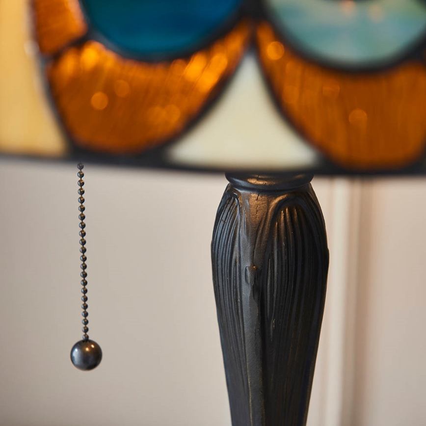 Endon 64163 - Stalinė Tiffany stiliaus lempa HECTOR 2xE27/60W/230V Ø 40 cm