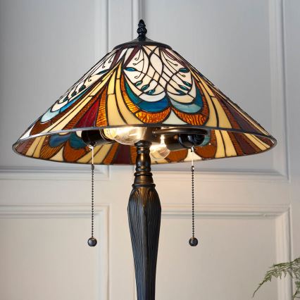 Endon 64163 - Stalo lempa HECTOR 2xE27/60W/230V 40 cm skersmens