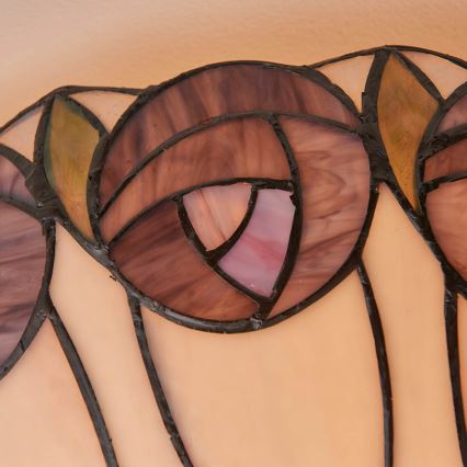 Endon 64173 - Lubinis šviestuvas Tiffany HUTCHINSON 2xE27/60W/230V Ø 50 cm