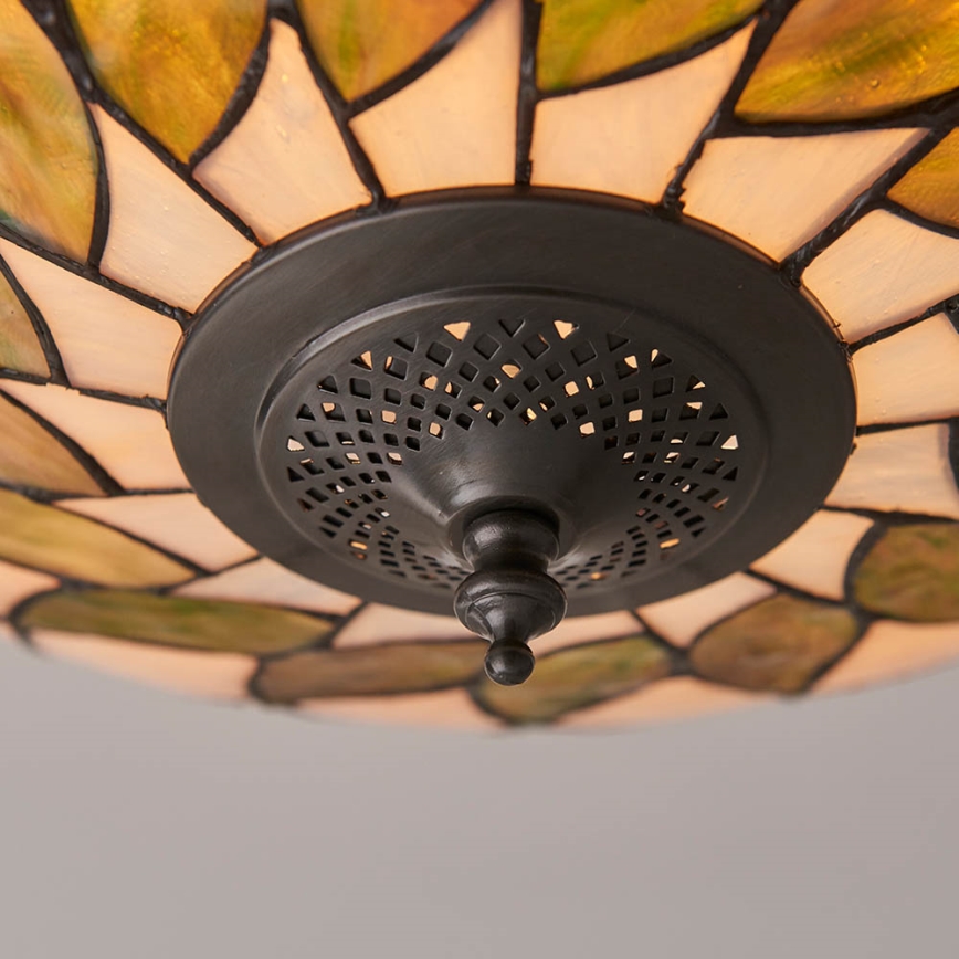 Endon 64173 - Lubinis šviestuvas Tiffany HUTCHINSON 2xE27/60W/230V Ø 50 cm