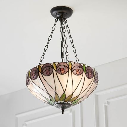 Endon 64175 - Sietynas, kabinamas ant grandinės HUTCHINSON 3xE27/60W/230V diametras 40 cm