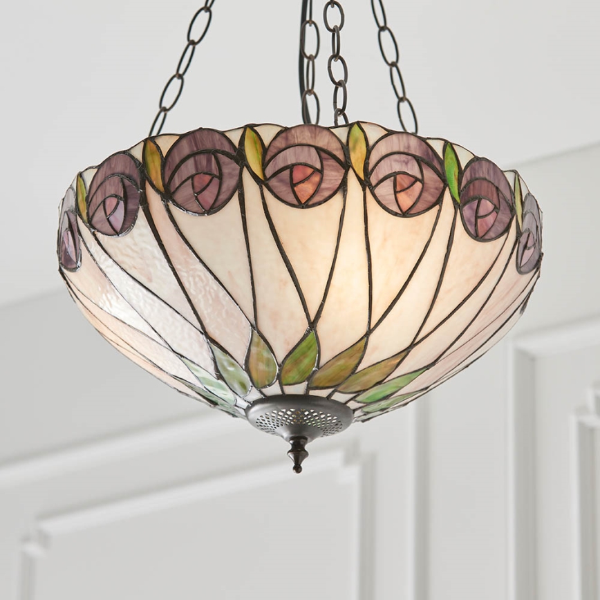 Endon 64175 - Sietynas, kabinamas ant grandinės HUTCHINSON 3xE27/60W/230V diametras 40 cm