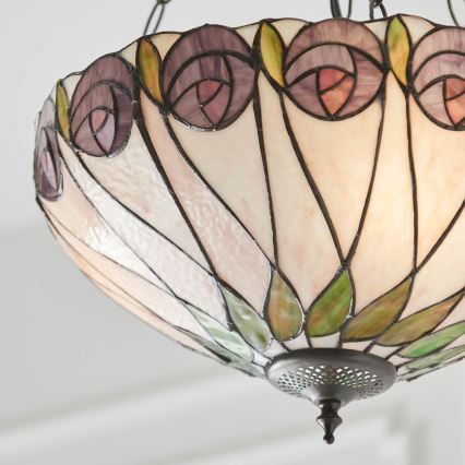 Endon 64175 - Sietynas, kabinamas ant grandinės HUTCHINSON 3xE27/60W/230V diametras 40 cm