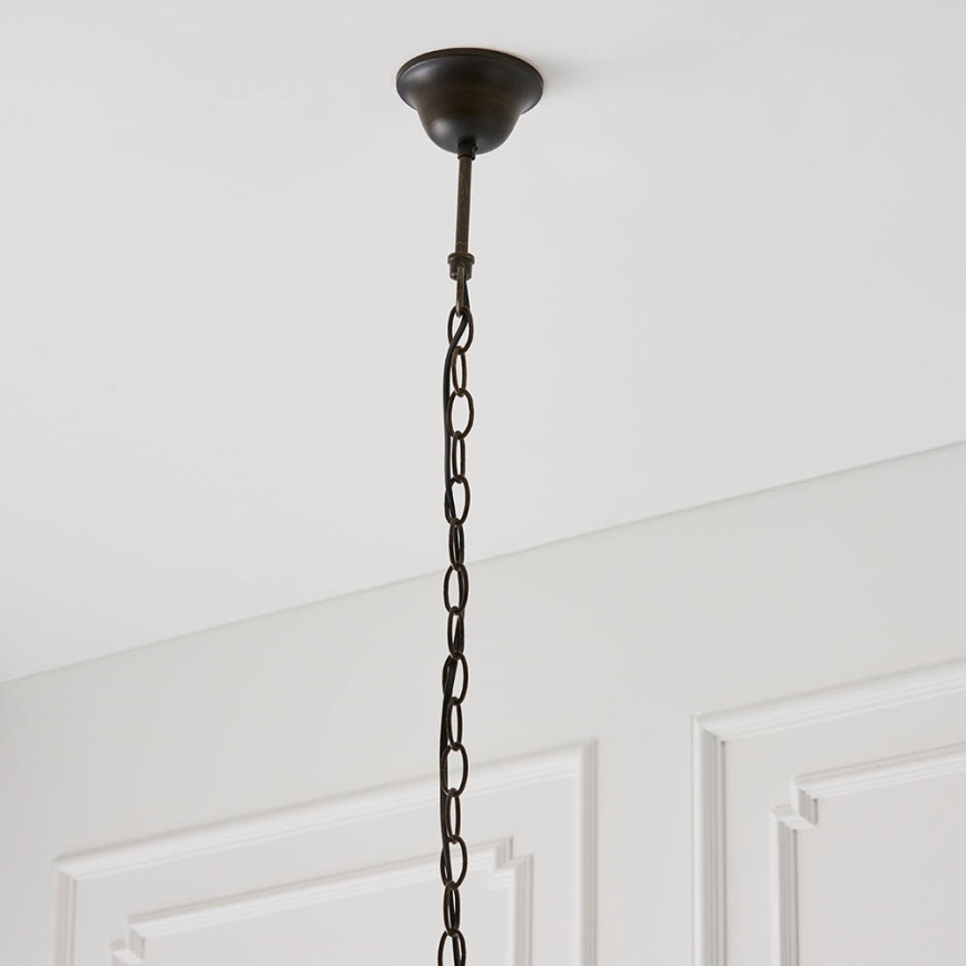 Endon 64176 - Pakabinamas šviestuvas ant grandinės Tiffany HUTCHINSON 1xE27/60W/230V skersmuo 40 cm