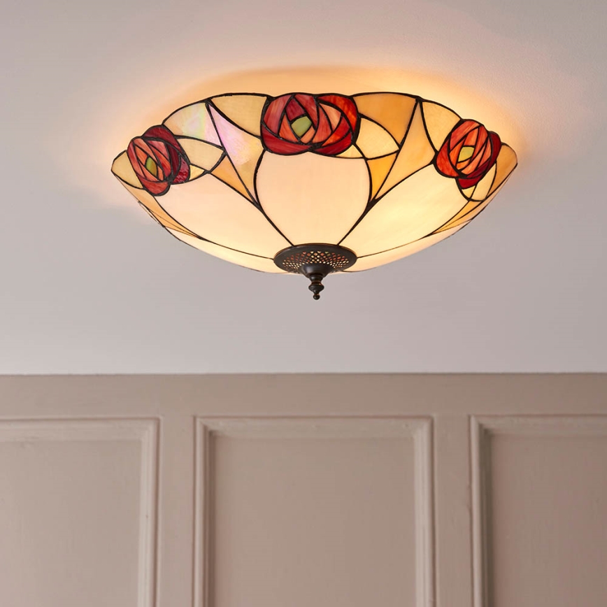 Endon 64182 - Lubinis šviestuvas INGRAM 2xE27/60W/230V diametras 45 cm
