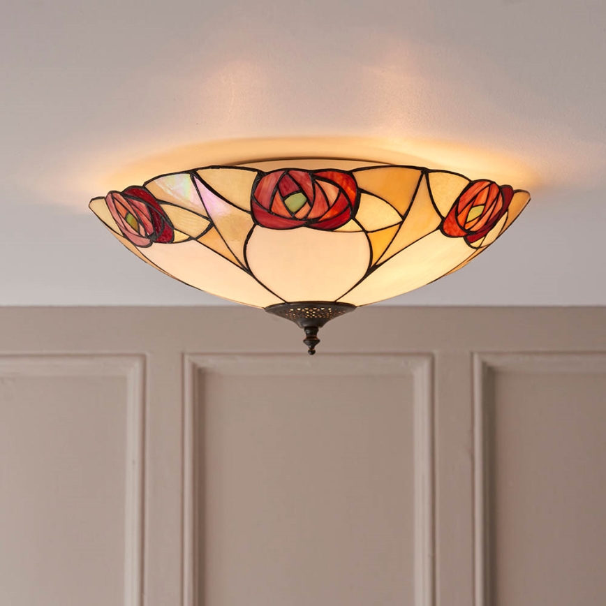 Endon 64182 - Lubinis šviestuvas INGRAM 2xE27/60W/230V diametras 45 cm