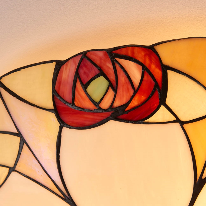 Endon 64182 - Lubinis šviestuvas Tiffany INGRAM 2xE27/60W/230V skersmuo 45 cm