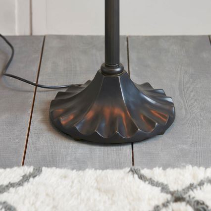 Endon 64192 - Pastatoma Tiffany stiliaus grindų lempa JAMELIA, 2xE27/60W/230V, Ø 50 cm