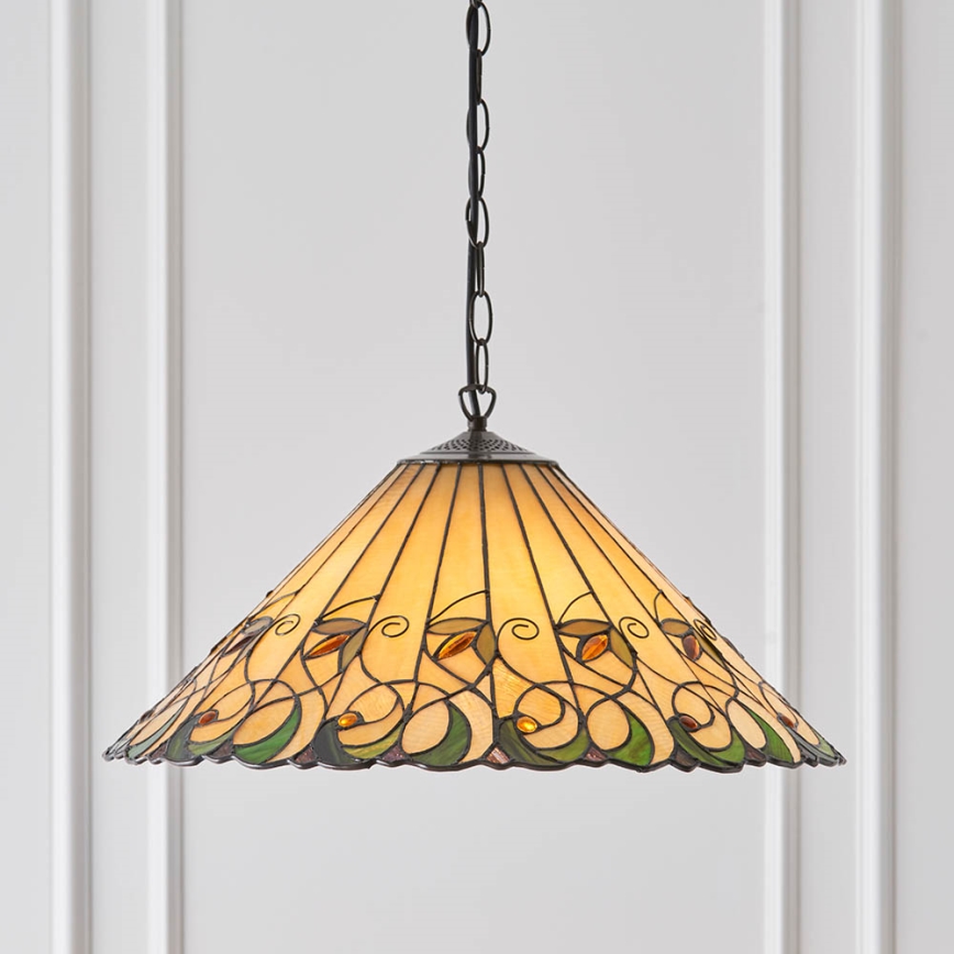 Endon 64194 - Sietynas, kabinamas ant grandinės JAMELIA 3xE27/60W/230V diametras 50 cm