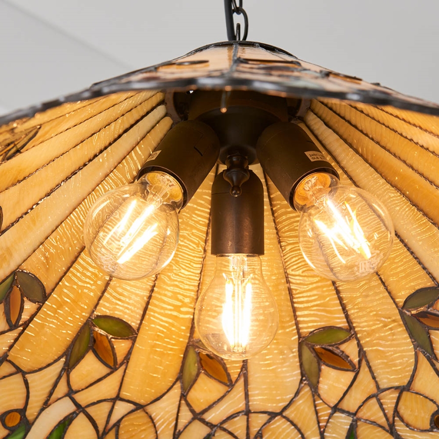 Endon 64194 - Sietynas, kabinamas ant grandinės JAMELIA 3xE27/60W/230V diametras 50 cm
