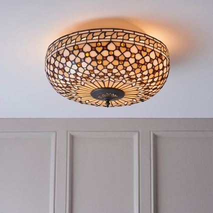 Endon 64276 - Lubinis šviestuvas MILLE FEUX 2xE27/60W/230V diametras 45 cm