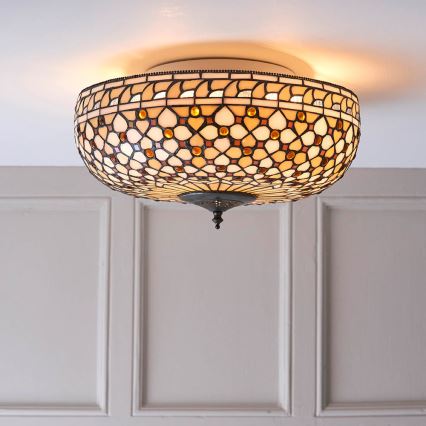 Endon 64276 - Lubinis šviestuvas MILLE FEUX 2xE27/60W/230V diametras 45 cm