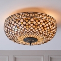 Endon 64276 - Lubinis šviestuvas Tiffany MILLE FEUX 2xE27/60W/230V skersmuo 45 cm