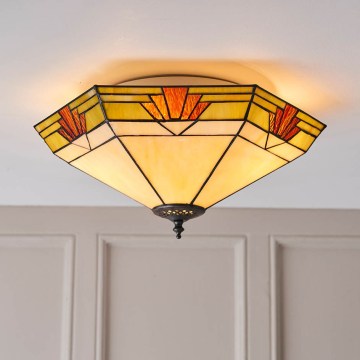 Endon 64284 - Lubinis šviestuvas Tiffany NEVADA 2xE27/60W/230V skersmuo 40 cm