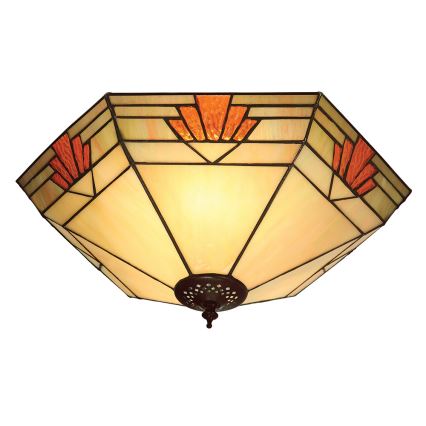 Endon 64284 - Lubinis šviestuvas Tiffany NEVADA 2xE27/60W/230V skersmuo 40 cm