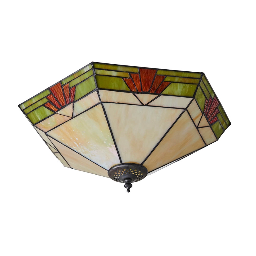 Endon 64284 - Lubinis šviestuvas Tiffany NEVADA 2xE27/60W/230V skersmuo 40 cm