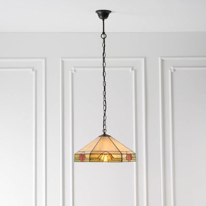 Endon 64285 - Sietynas, kabinamas ant grandinės NEVADA 1xE27/60W/230V diametras 35 cm