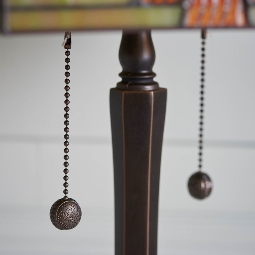 Endon 64286 - Stalinis šviestuvas Tiffany NEVADA 2xE27/60W/230V, skersmuo 40 cm