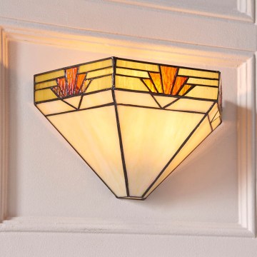 Endon 64288 - Sieninis šviestuvas Tiffany NEVADA 1xE14/40W/230V