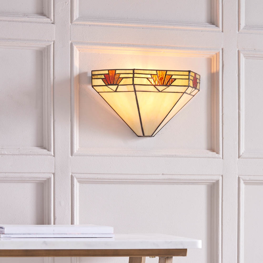 Endon 64288 - Sieninis šviestuvas Tiffany NEVADA 1xE14/40W/230V
