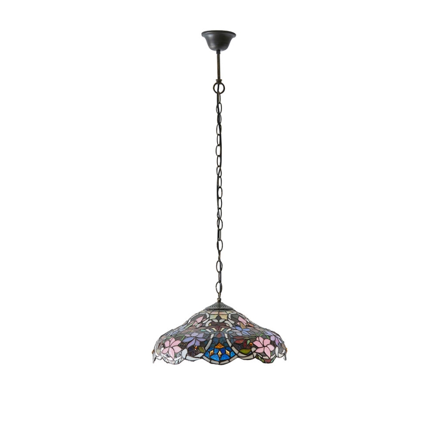 Endon 64325 - Liustra ant grandinės SULLIVAN 1xE27/60W/230V, skersmuo 40 cm