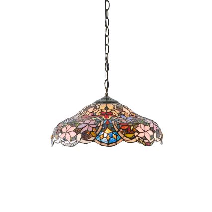 Endon 64325 - Liustra ant grandinės SULLIVAN 1xE27/60W/230V, skersmuo 40 cm