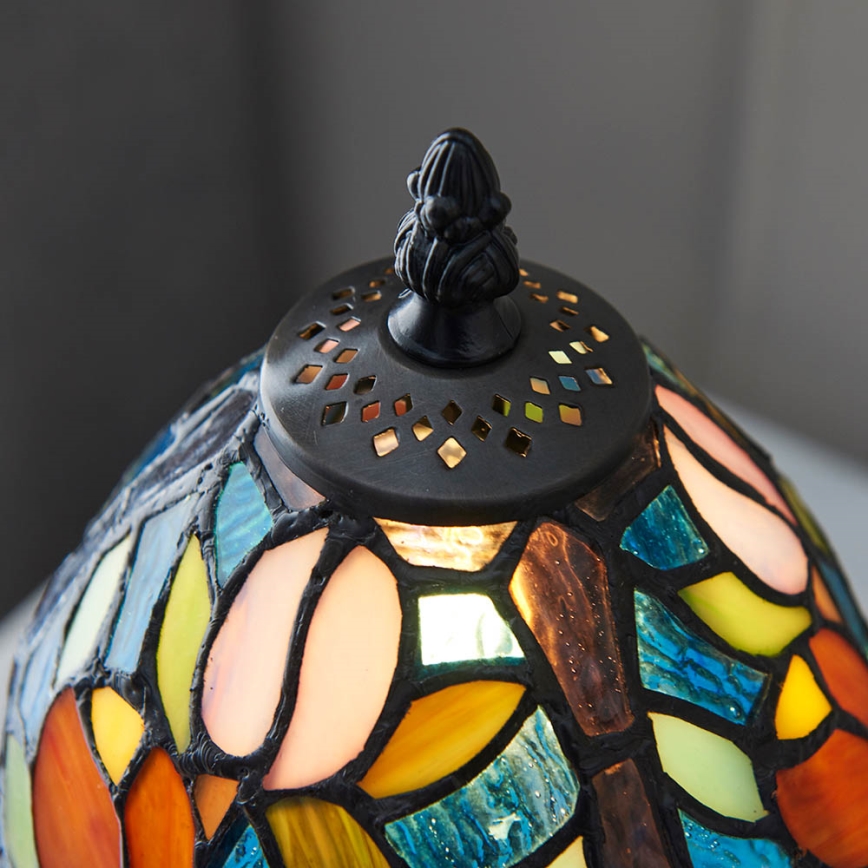 Endon 64331 - Stalinė lempa Tiffany SYLVETTE 1xE14/40W/230V Ø 15 cm