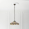 Endon 64385 - Pakabinama liustra su grandine Tiffany WILLOW, 1xE27/60W/230V, skersmuo 35 cm