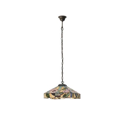 Endon 64385 - Pakabinama liustra su grandine Tiffany WILLOW, 1xE27/60W/230V, skersmuo 35 cm