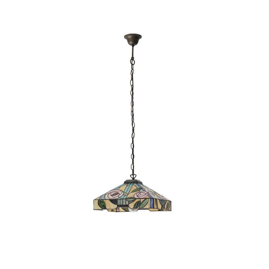Endon 64385 - Pakabinama liustra su grandine Tiffany WILLOW, 1xE27/60W/230V, skersmuo 35 cm