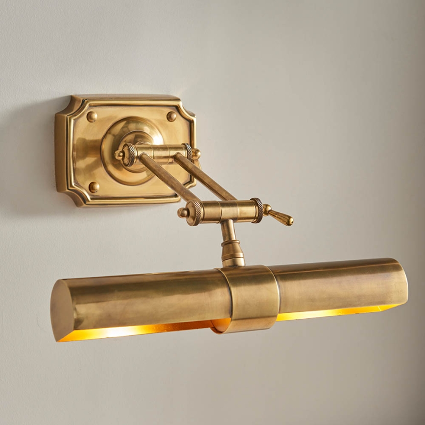 Endon 69832 - Paveikslo šviestuvas WINCHESTER 2xE14/6W/230V 35,5 cm žalvaris