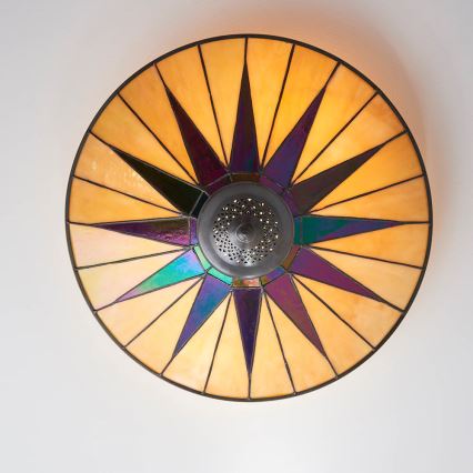 Endon 70240 - Lubinis šviestuvas DARK STAR 2xE27/40W/230V diametras 49 cm