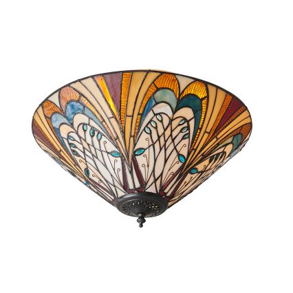 Endon 70241 - Tiffany HECTOR lubinis šviestuvas 2xE27/60W/230V, skersmuo 40 cm