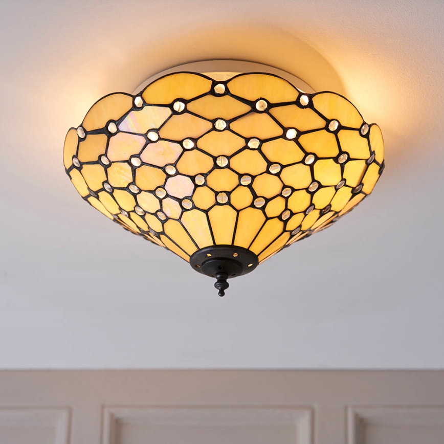 Endon 70242 - Lubinis šviestuvas PEARL 2xE27/60W/230V diametras 37 cm