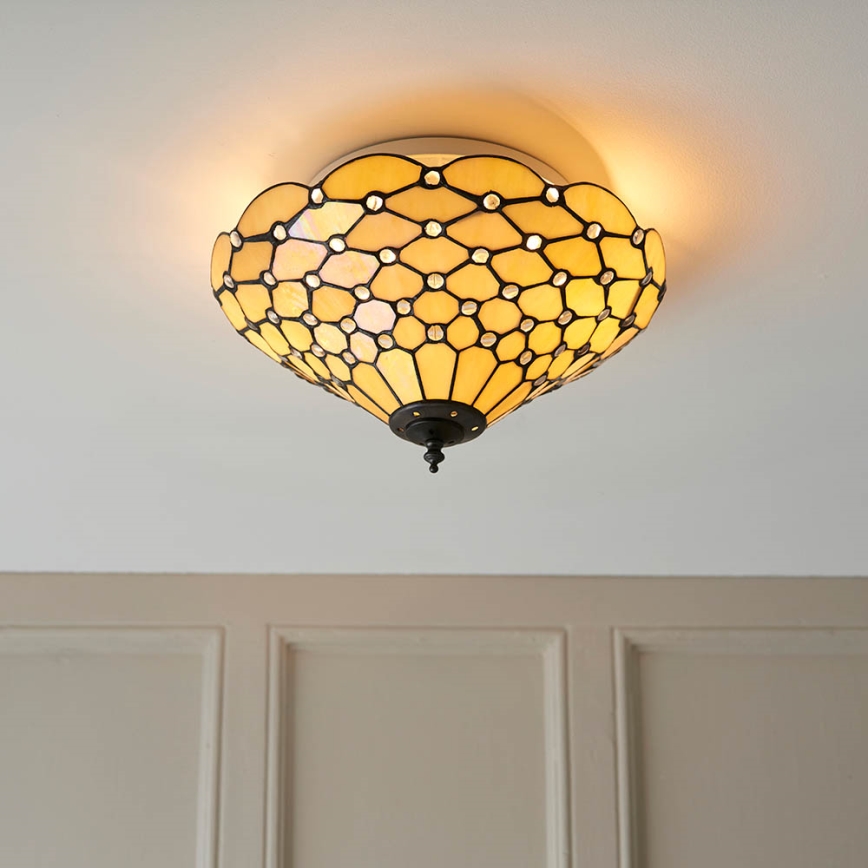 Endon 70242 - Lubinis šviestuvas PEARL 2xE27/60W/230V diametras 37 cm