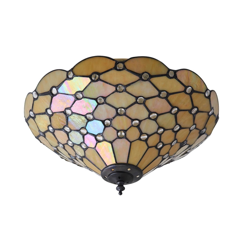 Endon 70242 - Lubinis šviestuvas Tiffany PEARL 2xE27/60W/230V skersmuo 37 cm