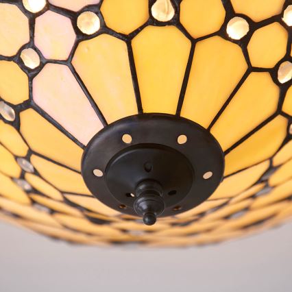 Endon 70242 - Lubinis šviestuvas Tiffany PEARL 2xE27/60W/230V skersmuo 37 cm