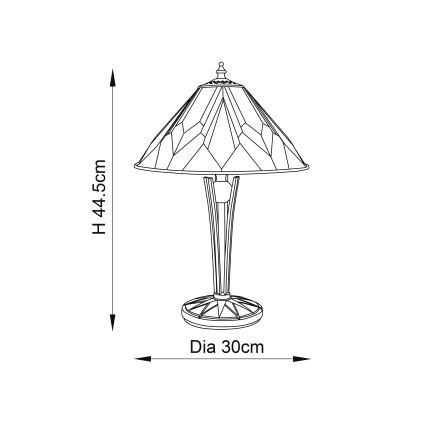 Endon 70365 - Stalinis šviestuvas ASTORIA 1xE14/40W/230V diametras 30 cm