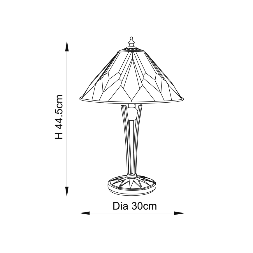 Endon 70365 - Stalinis šviestuvas ASTORIA 1xE14/40W/230V diametras 30 cm