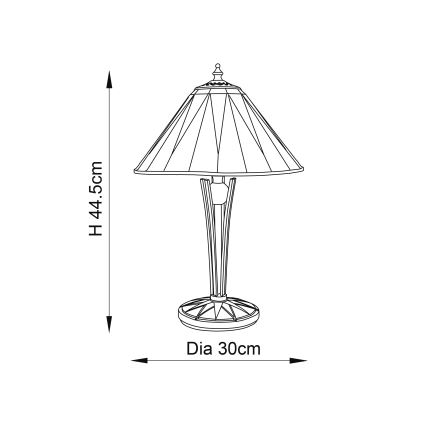 Endon 70367 - Stalinis šviestuvas DARK STAR 1xE14/40W/230V diametras 30 cm