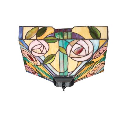 Endon 70699 - Lubinis šviestuvas Tiffany WILLOW 2xE27/60W/230V 35x35 cm