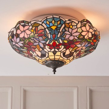 Endon 70709 - Lubinis šviestuvas Tiffany SULLIVAN 2 x E27, maks. 60 W, 230 V, skersmuo 40 cm